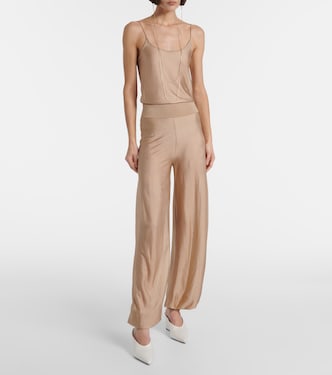 Knitted wide-leg pants | Alaïa