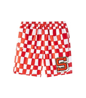Checked swim trunks | Stella McCartney Kids