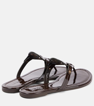 Tongs Miller en cuir verni | Tory Burch