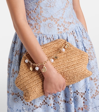 Bow Small woven shoulder bag | Self-Portrait