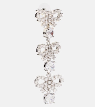 Crystal-embellished drop earrings | Self-Portrait