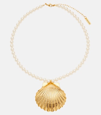 Siren faux pearl gold-plated necklace | Jennifer Behr