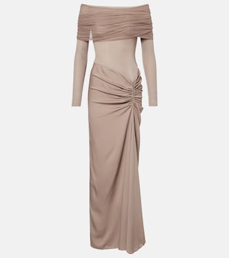 Sonora off-shoulder jersey gown | Christopher Esber