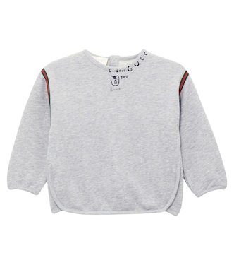 Baby printed cotton fleece sweatshirt | Gucci Kids