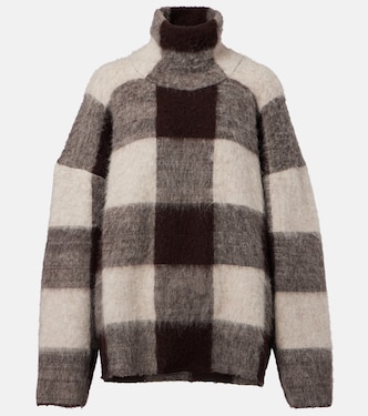 Kai checked alpaca-blend turtleneck sweater | Proenza Schouler