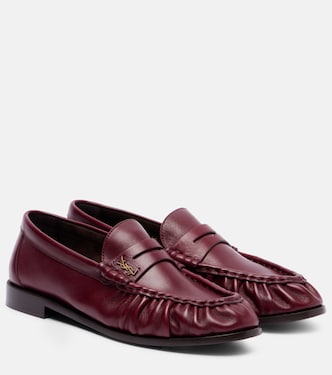 Cassandre leather penny loafers | Saint Laurent