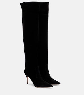 Hansen 85 suede knee-high boots | Gianvito Rossi