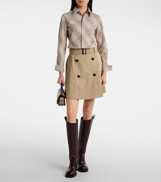 Cotton wrap skirt | Burberry