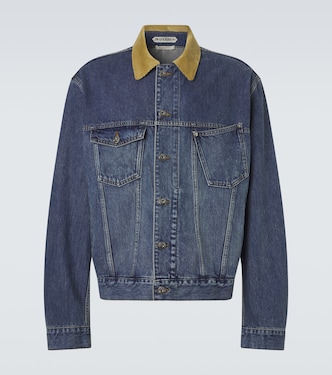Corduroy-trimmed denim jacket | JW Anderson