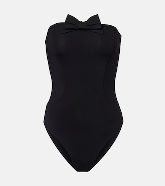 DressCode bow-detail bandeau swimsuit | Eres