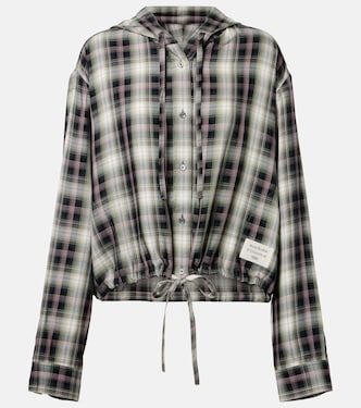 Sip checked cropped overshirt | Acne Studios
