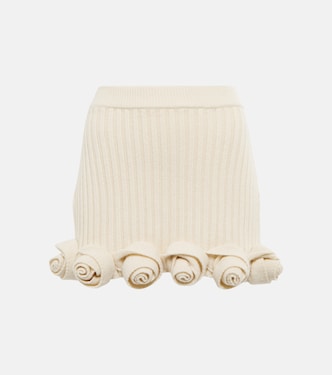 Verzierter Minirock aus Wolle | Blumarine