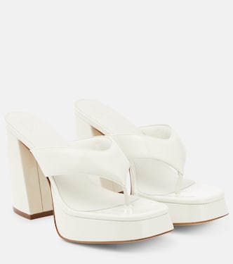 Plateausandalen aus Lackleder | Gia Borghini