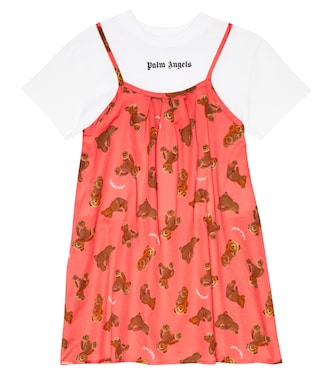 Printed cotton dress | Palm Angels Kids