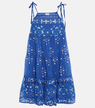 Printed cotton minidress | Juliet Dunn