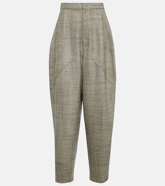 Pantalon tapered à taille haute en laine | Stella McCartney