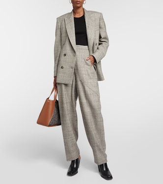 Pantalon tapered à taille haute en laine | Stella McCartney