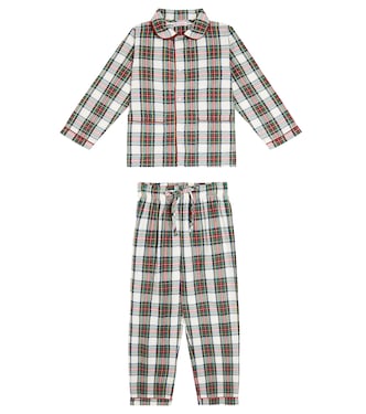 Pijama Navidad de algodón con tartán | La Coqueta