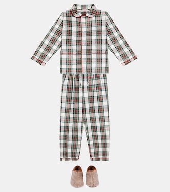 Pyjama Navidad en coton à motif tartan | La Coqueta