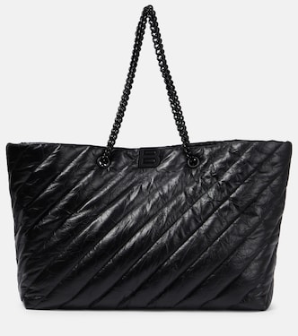 Shopper Crush East-West Large aus Leder | Balenciaga