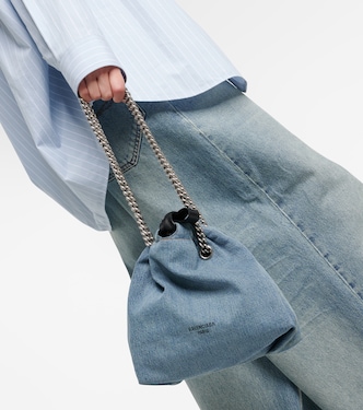 Sac Crush Small en jean | Balenciaga