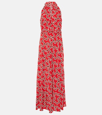 Vestido midi Nyck con cuello halter | Diane von Furstenberg