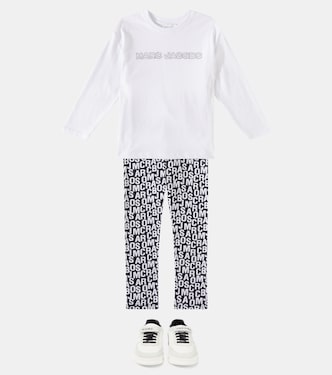 Leggings in jersey di misto cotone | Marc Jacobs Kids