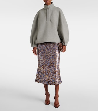 Felpa oversize in jersey di misto cotone | Dries Van Noten