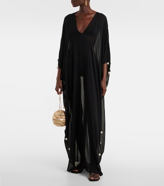 Vestido de playa transparente adornado | Adriana Degreas