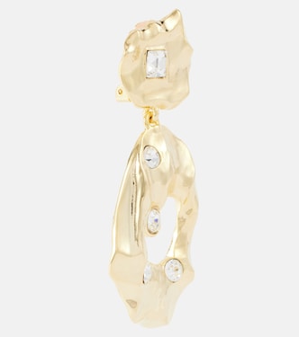 Boucles d’oreilles clip à cristaux | Oscar de la Renta