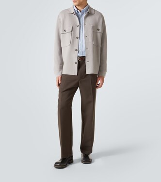 Hemdjacke aus Wolle und Kaschmir | Allude