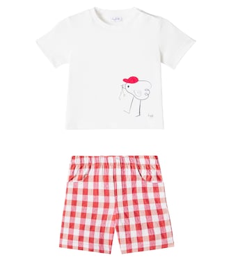 Baby printed T-shirt and shorts set | Il Gufo