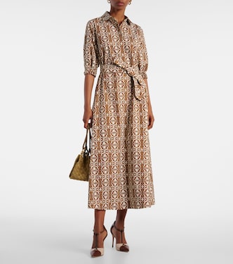 Robe midi Luxgi imprimée en coton | Max Mara