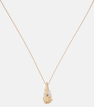 Rana embellished gold-plated necklace | Bottega Veneta