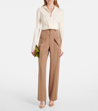 Kapuzenjacke aus einem Wollgemisch | Victoria Beckham