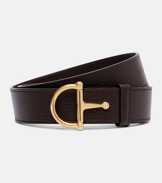 Horsebit leather belt | Gucci
