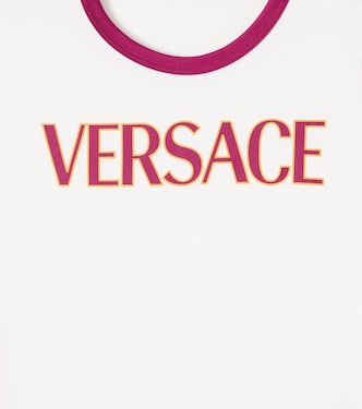 Logo cotton jersey T-shirt | Versace Kids