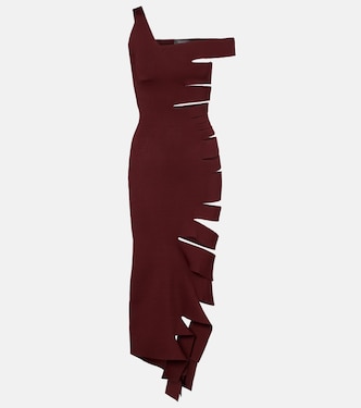Vestido midi asimétrico con aberturas | Mugler