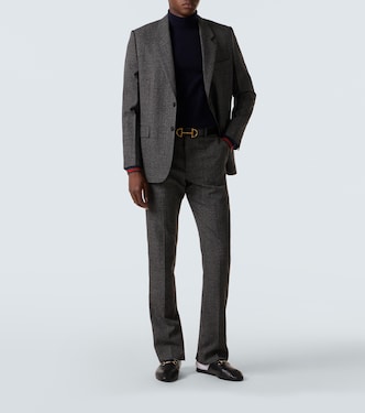 Webstripe cashmere turtleneck sweater  | Gucci
