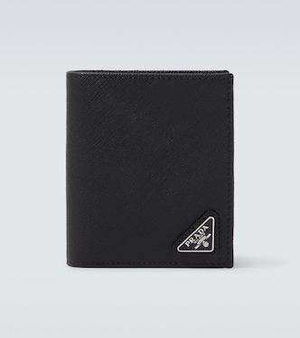 Portafoglio in pelle Saffiano con logo | Prada