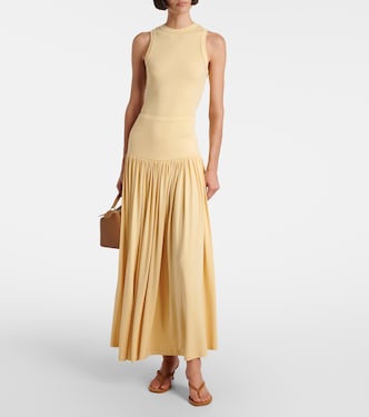 Gathered jersey maxi skirt | Aya Muse