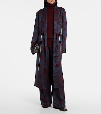 Printed wrap coat | Dries Van Noten