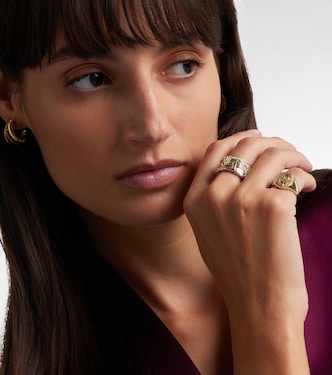 La Plage 9kt gold ring with gemstones | Yvonne Léon