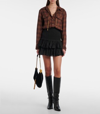 Naomi tiered cotton-blend miniskirt | Marant Etoile