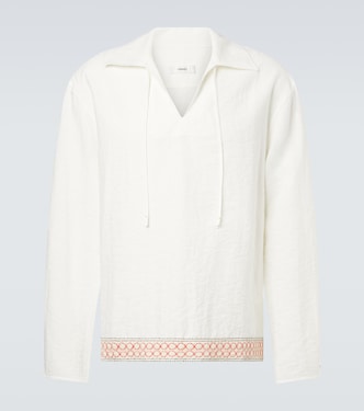 Hemd mit Häkelstrick | Commas