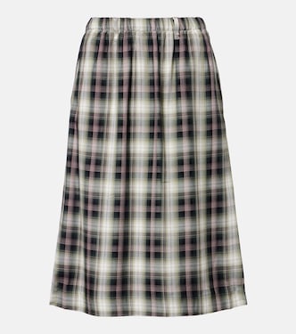 Izetta checked midi skirt | Acne Studios