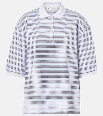 Polo oversize rayé en coton | Róhe