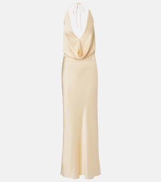 Draped chiffon maxi dress | Rotate