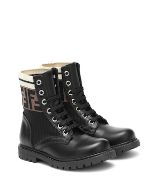 Stiefel aus Leder | Fendi Kids