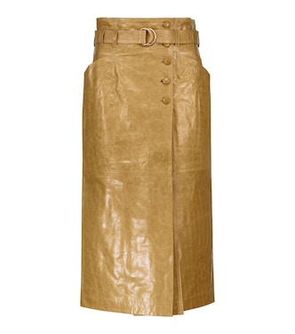 Falda midi Sonia de piel | Ulla Johnson